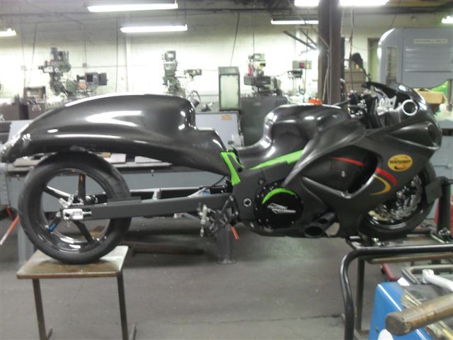 Bud Yoder's 2014 NHDRO pro street Hayabusa